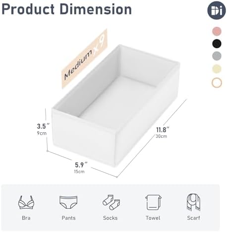 DIMJ Drawer Organizer Clothes - Image 4