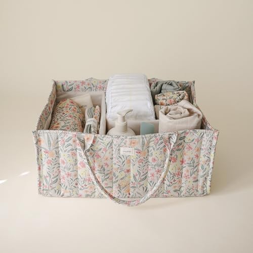 mushie Baby Diaper Caddy | Newborn Essentials Organizer - Image 3