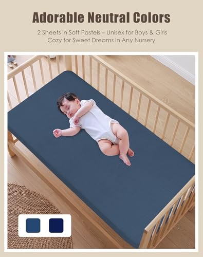 SWEET DOLPHIN 2-Pack Muslin Crib Sheets - Image 4