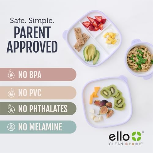 Ello Clean Start Ceramic Toddler Bowls - Image 3