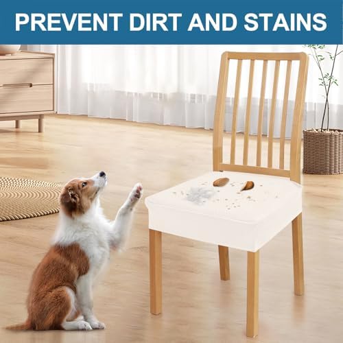 Smiry Waterproof Seat Covers for Dining Room Chairs - Image 6