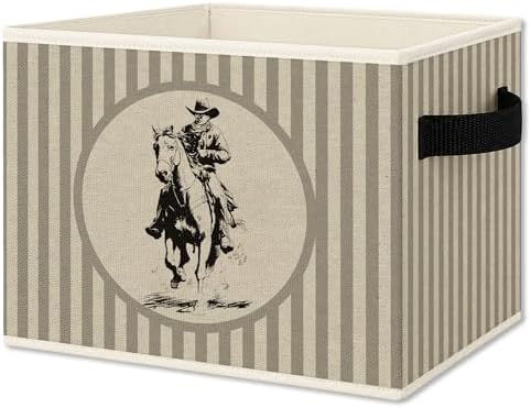 Western Cowboy Foldable Storage Bins Box by Unknown