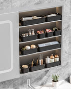 Canfanni 13 Pack Plastic Drawer Organizers Set, 3 Sizes Desk Drawer Organizer - Image 7