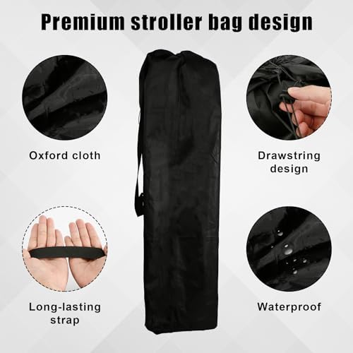 lasuroa Stroller Bag, Waterproof Stroller Bag Portable Stroller Gate Check Bag - Image 4
