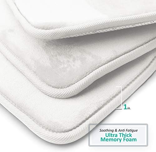Clara Clark 2 Piece Bathroom Rugs Bath Mat Set, Velvet Memory Foam Bath Mats - Image 6