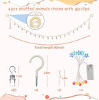 80" 4 Pack Cotton Hanging Storage Chain - Image 2