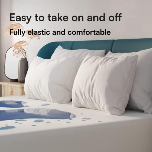 Niagara Waterproof Mattress Protector Twin 39x75 Cover Deep Pocket Breathable - Image 3