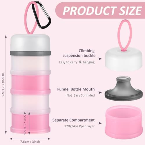 Baderke 2 Pcs Protein Powder Travel Container - Image 2
