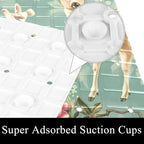 Shower Mat Non Slip 26.8 x 15.1 Inches, Deers Florals Bathtub Mat Shower Stall - Image 3