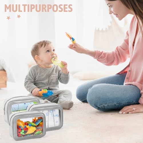YOPCDJ 3PCS Clear Toiletry Bag, TSA Approved Travel Pouch - Image 2