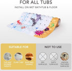 PRATIQUE Kids Bath Mat for Tub Non Slip，40 X 16 Inch Extra Long Kids Bathtub - Image 5