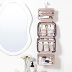 NISHEL Travel Toiletry Bag for women, Portable Hanging makeup Organizer - Image 2