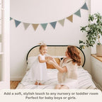 Boho Boys Room Playroom Pennant Banner, Nursery Garland Triangle Bunting Flag - Image 5