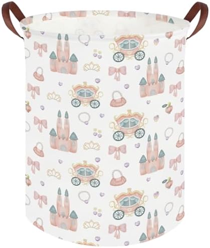 Princess hamper, Girl Laundry Basket, Baby Nursery Hamper, Waterproof foldable by FXOCSHE