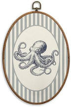 SONMYSULIL Coastal Beach Octopus Wall Art Decor, Ocean Beach Nursery Oval Wall by Unknown