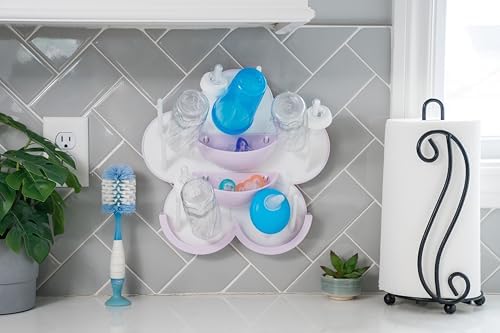 The Bottle Blossom- Wall Mounted Baby Bottle Drying Rack - Image 4