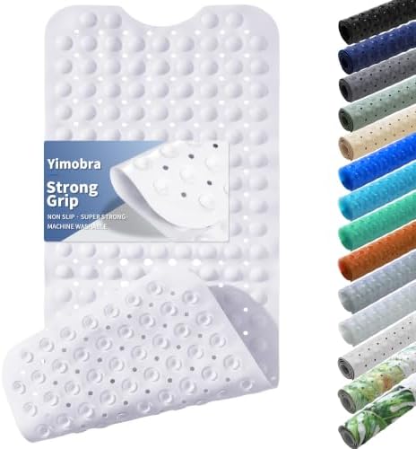 Yimobra Non Slip Bath Mat for Tub 40x16, Extra Long Bath Tub Mat by Yimobra