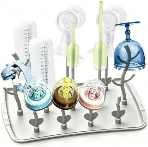 Baby Bottle Drying Rack: Large Vertical Bottle Dryer Rack Holder by Unknown