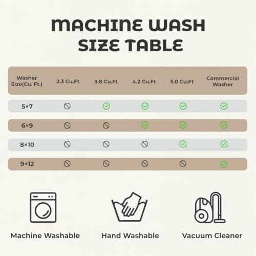 8x10 Washable Area Rug, Soft Area Rugs - Image 5
