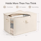 3 Pack Canvas Comforter Storage Bags - Image 5