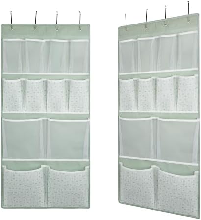2 Pack- 12 Pocket Over Door Hanging Storage Organizer by KANCNT