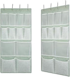 2 Pack- 12 Pocket Over Door Hanging Storage Organizer by KANCNT