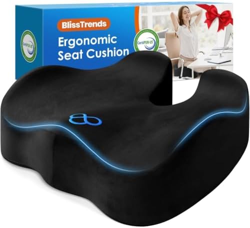 BlissTrends Thick Seat Cushion for Office Chair & Car Seat by BlissTrends