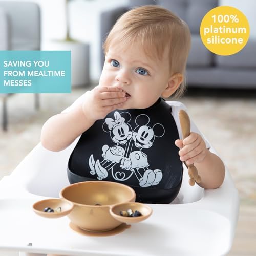 Bumkins Bibs, Silicone Pocket for Babies, Baby Bib for Girl or Boy, for 6-24 - Image 2