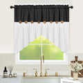 FRAMICS Farmhouse Swag Curtain, Boho Cotton Linen Valance Curtain, Country Rod by FRAMICS
