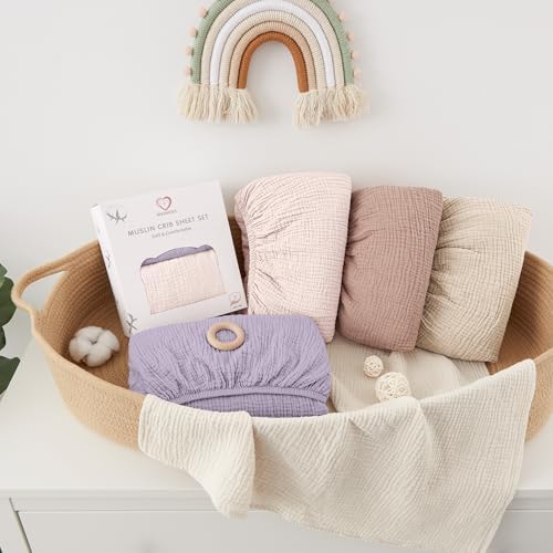 Bearmoss Muslin Crib Sheets - Image 5