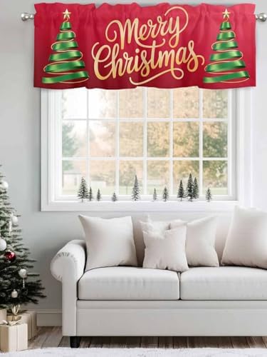 Vandarllin Merry Christmas Kitchen Curtains Valances - Image 4