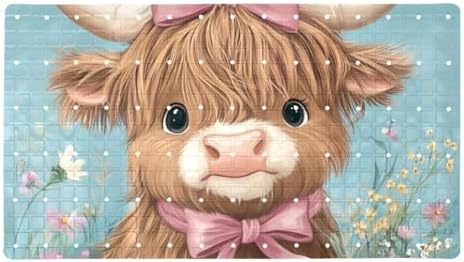 Non Slip Shower Mat Bathtub Mat 15.1x26.8 Inch, Quick Dry Bath Mat by Anna+Cowper