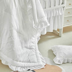 AIKASY The Ruffled Shabby Crib Bedding Set - Image 6