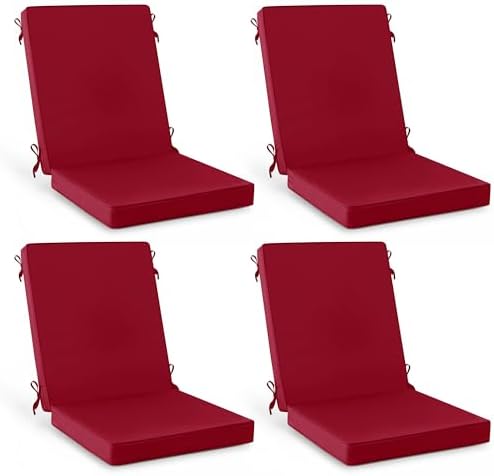 Summsun Patio Dining Seat Cushions Set of 4, 20 x 20 Inch by SUMMSUN
