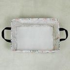 Rectangular Collapsible Champagne Rose Storage Basket Nursery Organizer - Image 3
