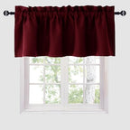 Hiasan Burgundy Valance Curtains by Hiasan