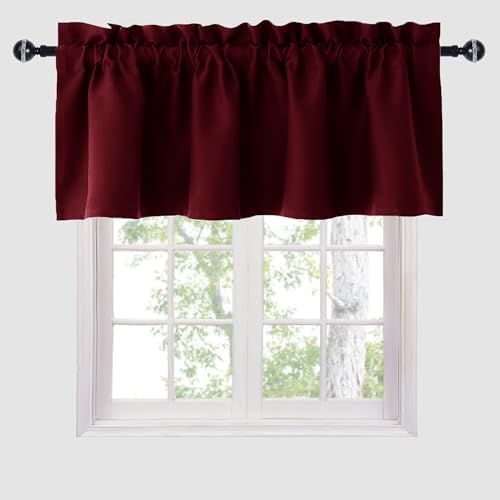 Hiasan Burgundy Valance Curtains by Hiasan