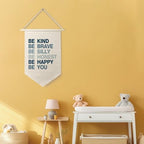 Qpenm Be Kind Be Brave Inspirational Boy Hanging Wall Canvas Banner - Image 5