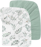 Organic Crib Sheets 2 Pack 52x28 Inches Soft Boho by Knirose