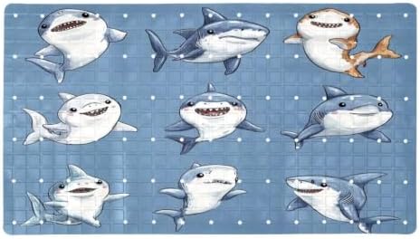 Bath Tub Shower Mat, Washable Bathtub Floor Mats, Suction Cups and Drain Holes by Anna+Cowper
