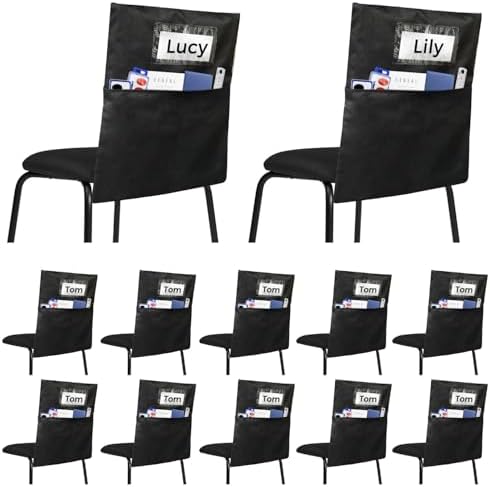 12 Pack Chair Pockets for Classrooms by Unknown