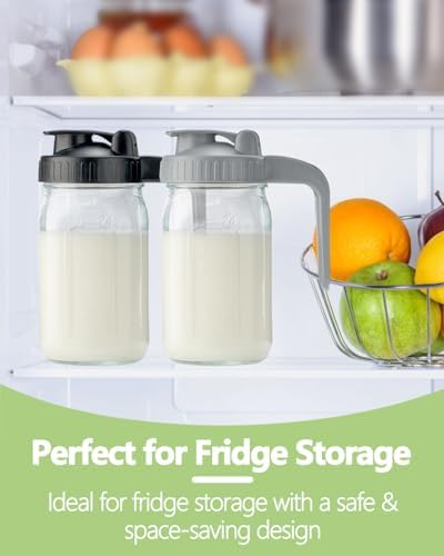 32oz Glass Pitcher with Lid & V-shaped Pour Spout - Image 5