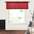 MIULEE Burgundy Red Window Valance 1 Panel 54W x 18L by MIULEE