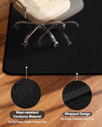 Blvornl Corduroy Office Chair Mat - Image 4