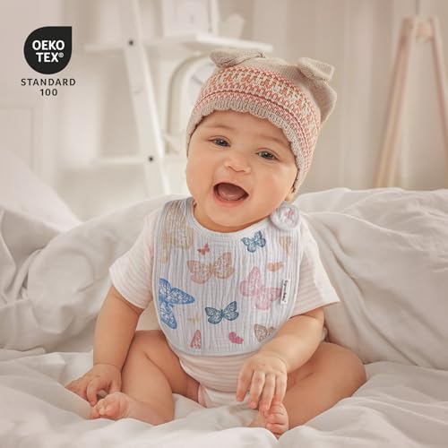 Muslin Baby Bibs for Drooling and Teething, Bibs for Boys Girls - Image 2
