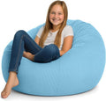 Stuffed Storage Bean Bag Premium Corduroy Ultra Soft Washable Perfect by Dafftos