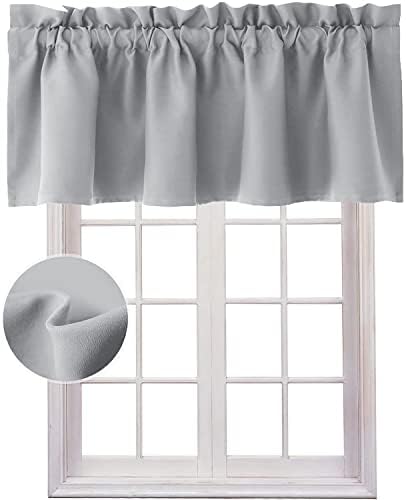 Hiasan Silver Grey Valance Curtains by Hiasan