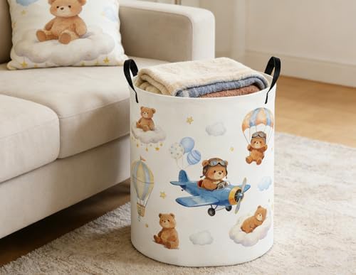 Kids Laundry Basket Bear Hamper - Image 5
