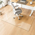 Glass Chair Mat Heavy 54" x 32" -1/5" Thick Premium Tempered Glass Duty Hard by Tcyzest