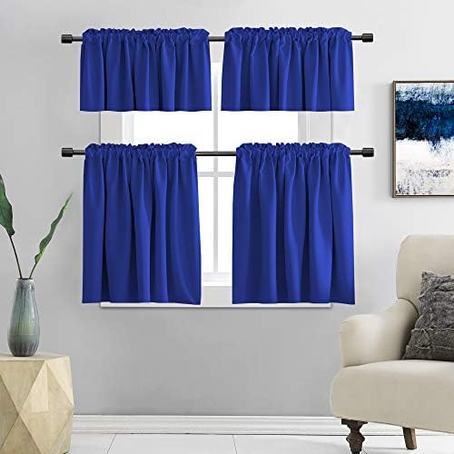 DONREN Royal Blue Valances for Bedroom - Image 4
